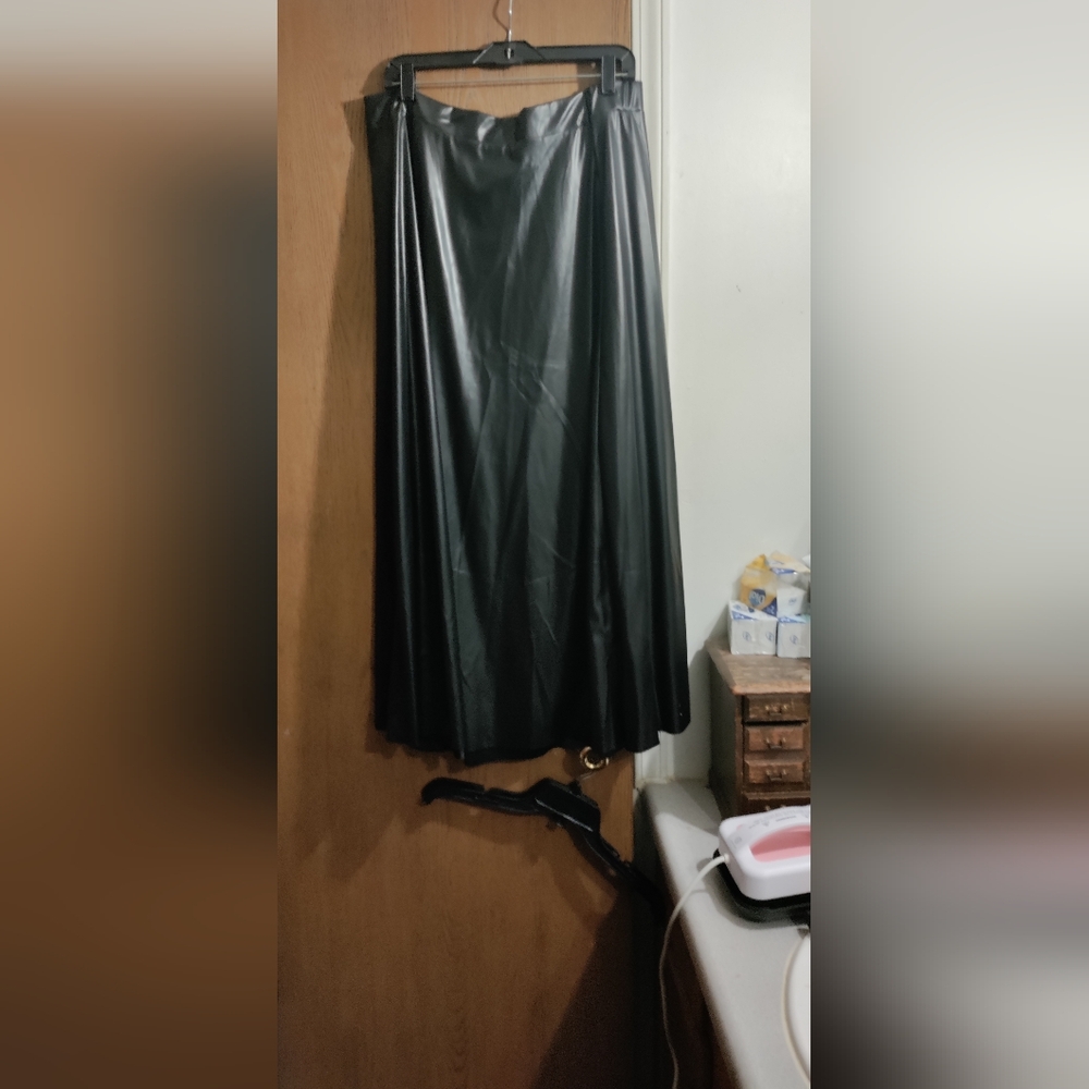 Three Faux Leather Skirts New Never Been Worn 2x 3x